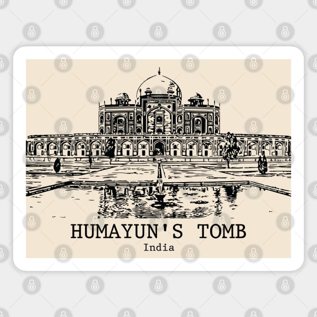 Humayun's Tomb - India Magnet by Lakeric